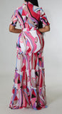 Pink Rose Skirt Set